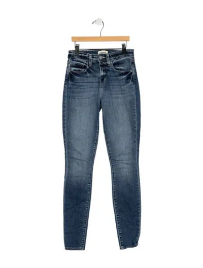 Pre-owned L'agence High-rise Skinny Leg Jeans In Blue