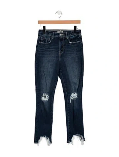 Pre-owned L'agence High-rise Skinny Leg Jeans In Blue