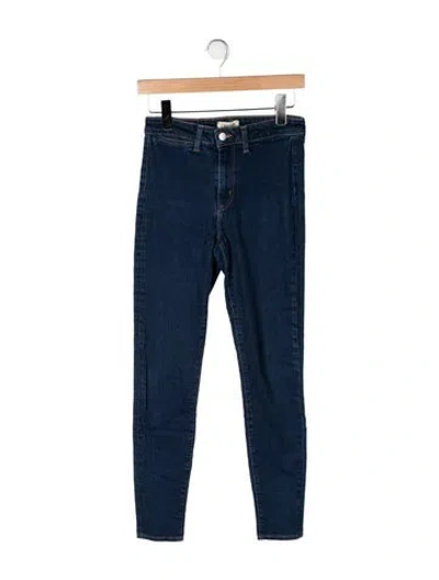 Pre-owned L'agence High-rise Skinny Leg Jeans In Blue