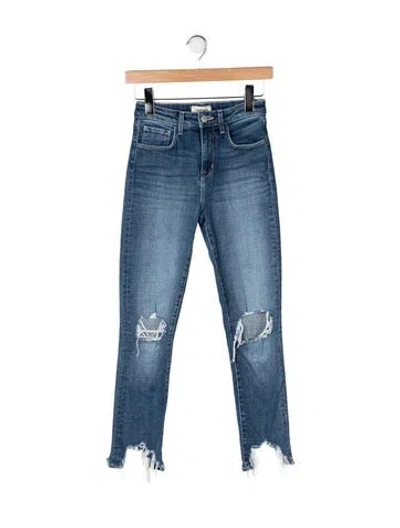 Pre-owned L'agence High-rise Skinny Leg Jeans In Blue