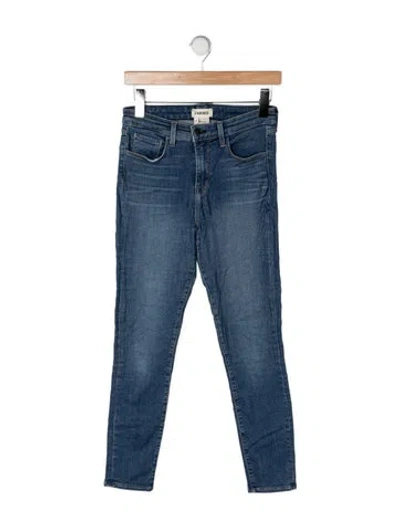 Pre-owned L'agence High-rise Skinny Leg Jeans In Blue