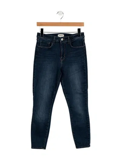 Pre-owned L'agence High-rise Skinny Leg Jeans In Blue