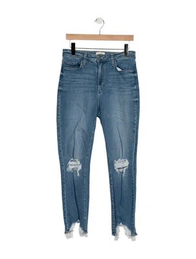 Pre-owned L'agence High-rise Skinny Leg Jeans In Blue