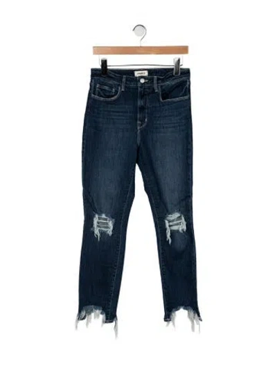 Pre-owned L'agence High-rise Skinny Leg Jeans In Blue