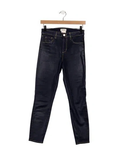 Pre-owned L'agence High-rise Skinny Leg Jeans In Blue