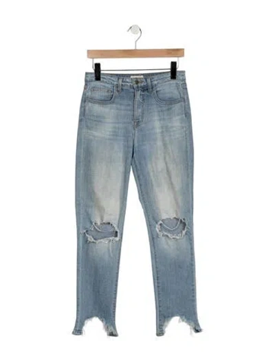 Pre-owned L'agence High-rise Skinny Leg Jeans In Blue