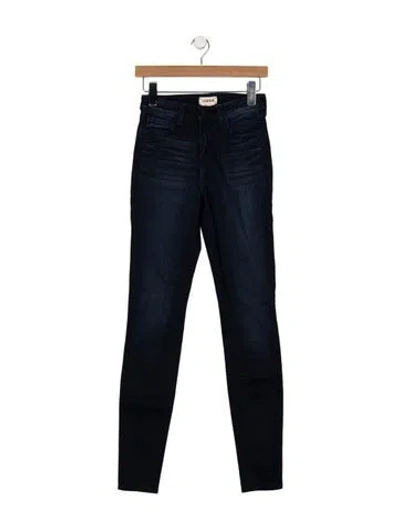 Pre-owned L'agence High-rise Skinny Leg Jeans In Blue
