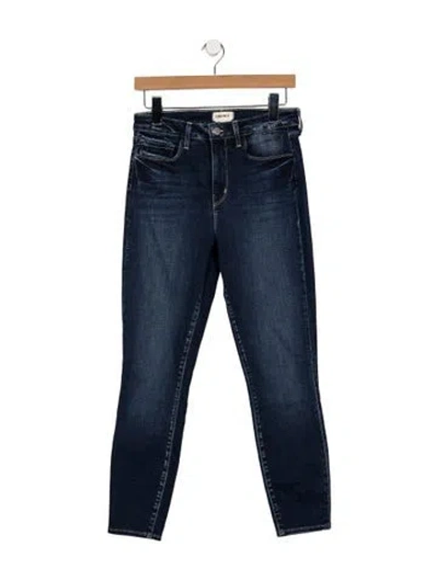 Pre-owned L'agence High-rise Skinny Leg Jeans In Blue