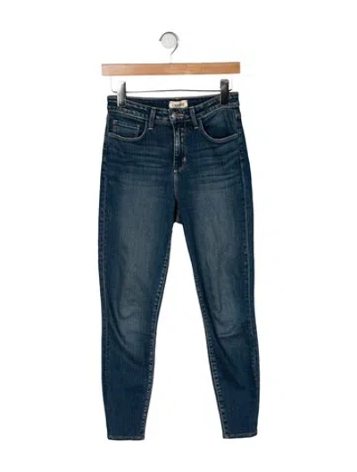 Pre-owned L'agence High-rise Skinny Leg Jeans In Blue