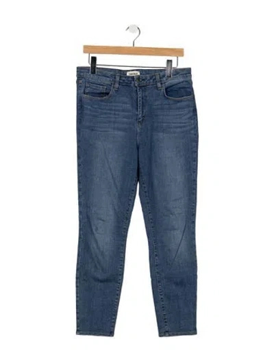 Pre-owned L'agence High-rise Skinny Leg Jeans In Blue