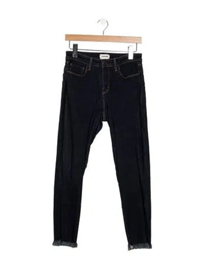 Pre-owned L'agence High-rise Skinny Leg Jeans In Blue