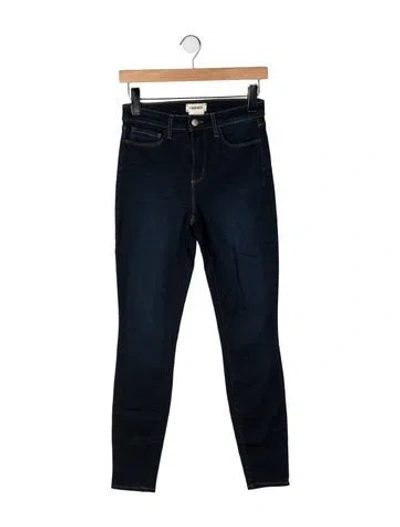 Pre-owned L'agence High-rise Skinny Leg Jeans In Blue