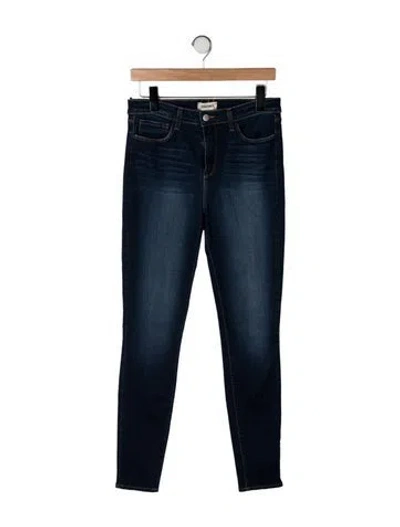 Pre-owned L'agence High-rise Skinny Leg Jeans In Blue