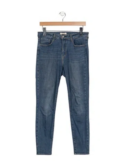 Pre-owned L'agence High-rise Skinny Leg Jeans In Blue