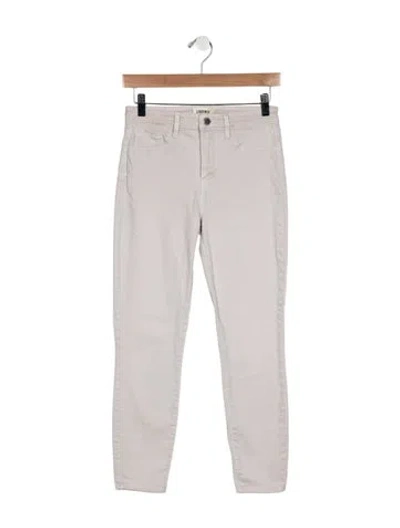Pre-owned L'agence High-rise Skinny Leg Jeans In Gray
