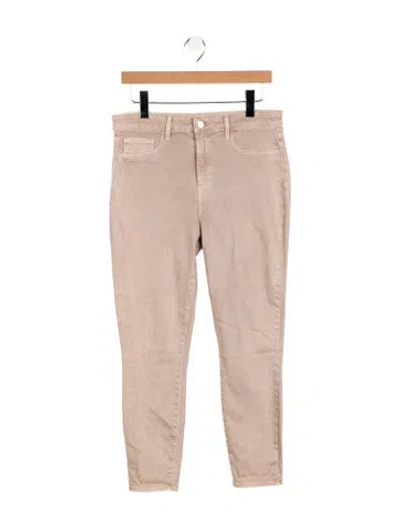 Pre-owned L'agence High-rise Skinny Leg Jeans In Gray