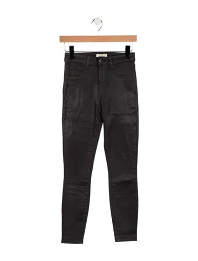 Pre-owned L'agence High-rise Skinny Leg Jeans In Gray