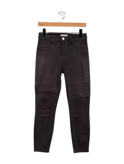 Pre-owned L'agence High-rise Skinny Leg Jeans In Gray