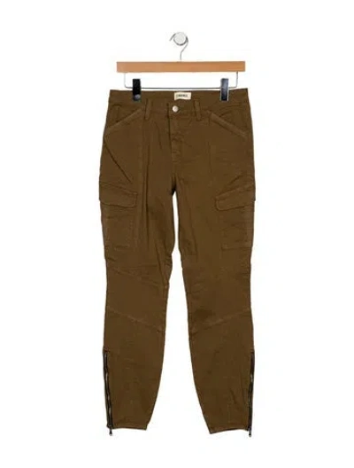Pre-owned L'agence High-rise Skinny Leg Jeans In Green
