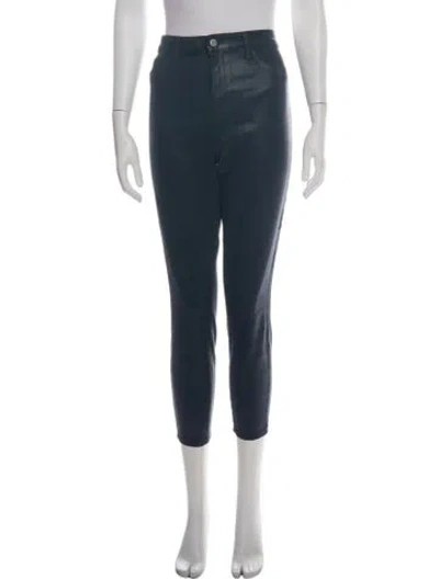 Pre-owned L'agence High-rise Skinny Leg Jeans In Green