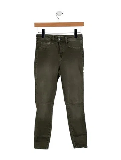 Pre-owned L'agence High-rise Skinny Leg Jeans In Green