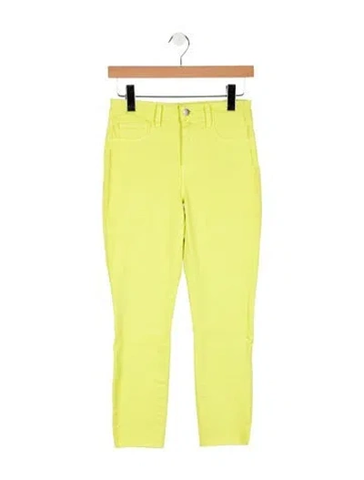 Pre-owned L'agence High-rise Skinny Leg Jeans In Green