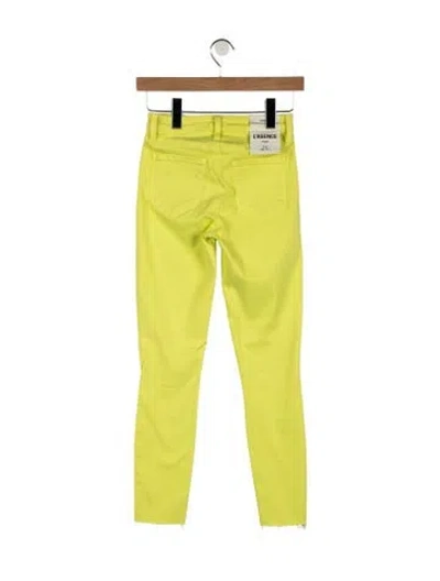Pre-owned L'agence High-rise Skinny Leg Jeans In Green
