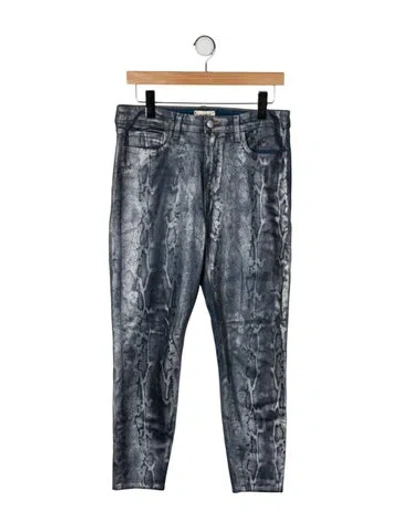 Pre-owned L'agence High-rise Skinny Leg Jeans In Multi