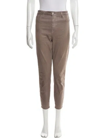 Pre-owned L'agence High-rise Skinny Leg Jeans In Neutral
