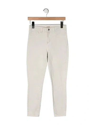 Pre-owned L'agence High-rise Skinny Leg Jeans In Neutral