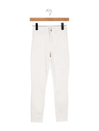Pre-owned L'agence High-rise Skinny Leg Jeans In Neutral