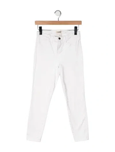 Pre-owned L'agence High-rise Skinny Leg Jeans In Neutral