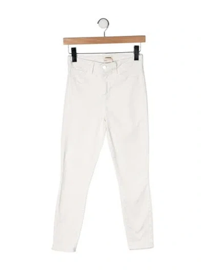 Pre-owned L'agence High-rise Skinny Leg Jeans In Neutral
