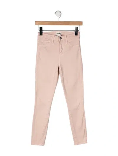 Pre-owned L'agence High-rise Skinny Leg Jeans In Neutral