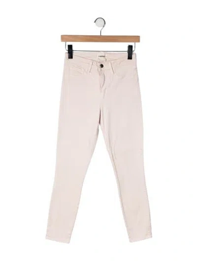 Pre-owned L'agence High-rise Skinny Leg Jeans In Neutral