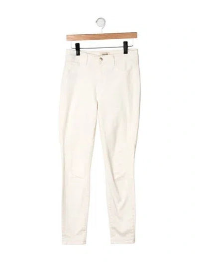 Pre-owned L'agence High-rise Skinny Leg Jeans In Neutrals