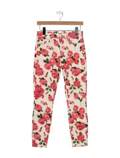 Pre-owned L'agence High-rise Skinny Leg Jeans In Pink