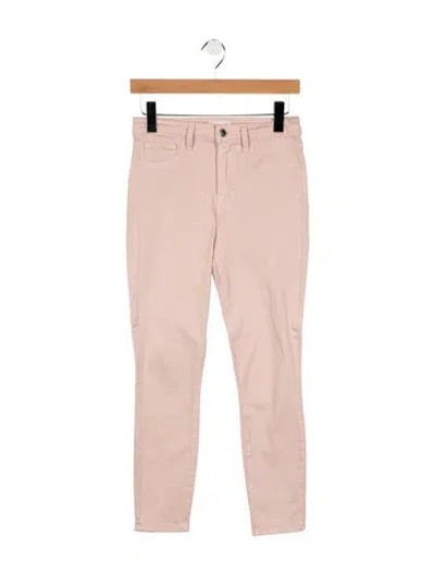 Pre-owned L'agence High-rise Skinny Leg Jeans In Pink