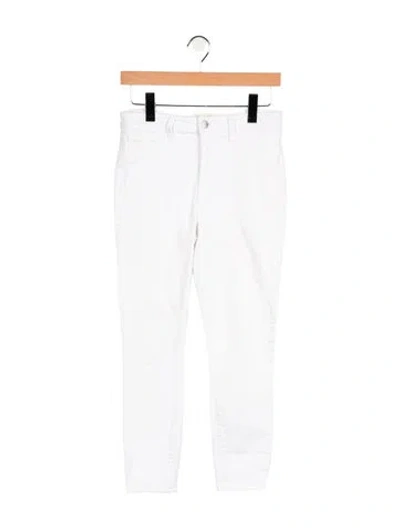 Pre-owned L'agence High-rise Skinny Leg Jeans In White
