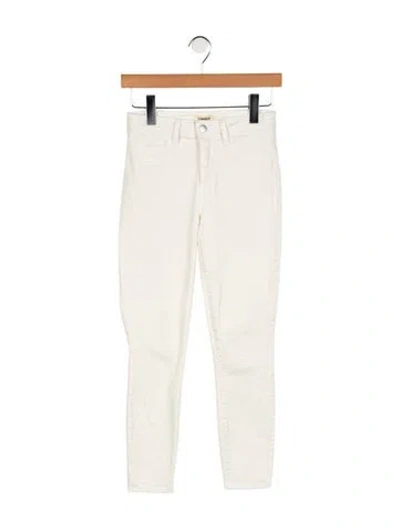 Pre-owned L'agence High-rise Skinny Leg Jeans In White