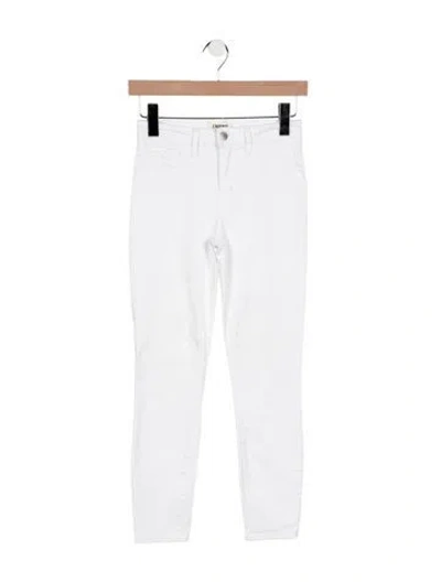 Pre-owned L'agence High-rise Skinny Leg Jeans In White