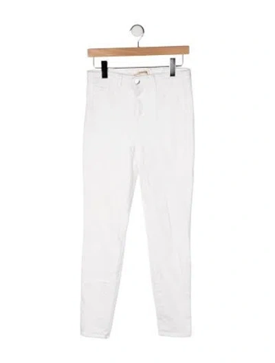 Pre-owned L'agence High-rise Skinny Leg Jeans In White