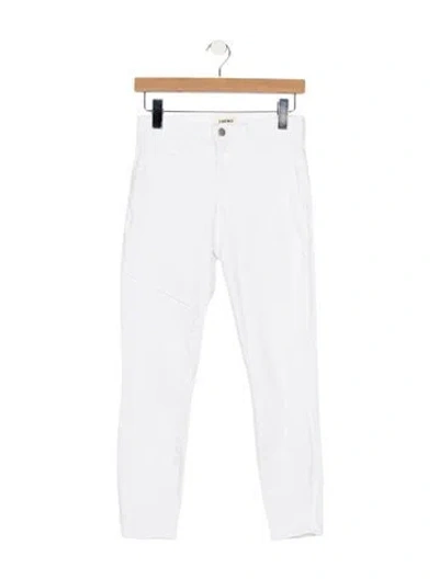 Pre-owned L'agence High-rise Skinny Leg Jeans In White
