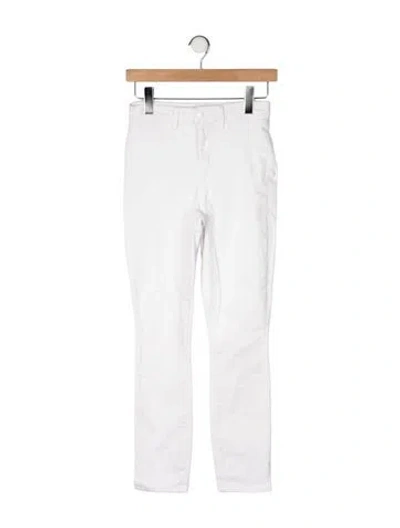 Pre-owned L'agence High-rise Skinny Leg Jeans In White