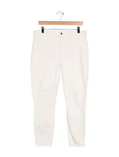 Pre-owned L'agence High-rise Skinny Leg Jeans In White