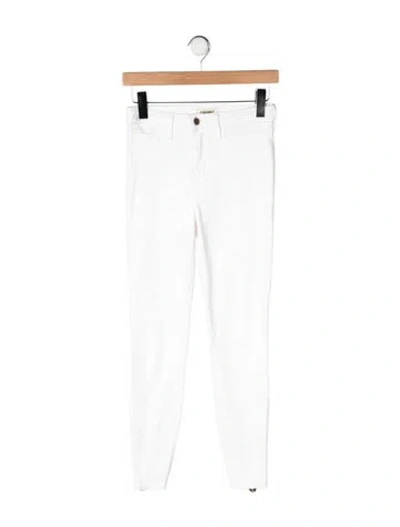 Pre-owned L'agence High-rise Skinny Leg Jeans In White
