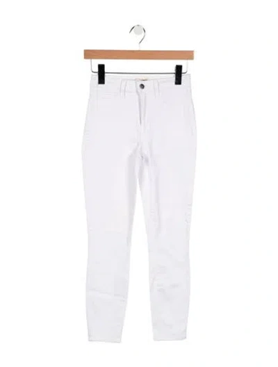 Pre-owned L'agence High-rise Skinny Leg Jeans In White
