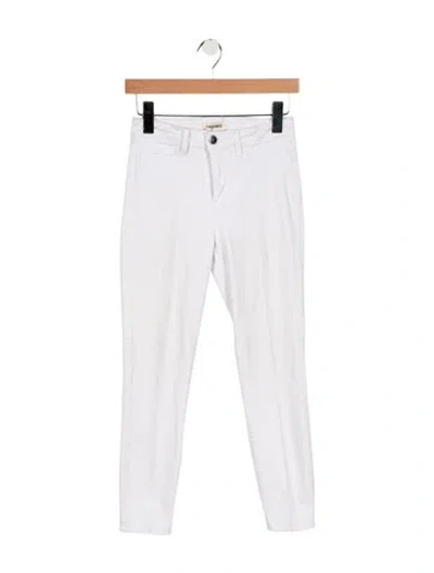 Pre-owned L'agence High-rise Skinny Leg Jeans In White