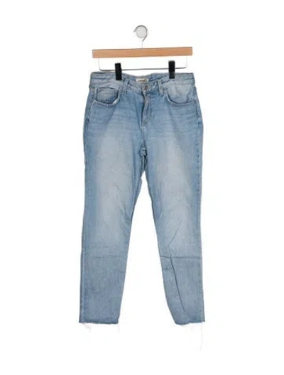 Pre-owned L'agence High-rise Straight Leg Jeans In Blue