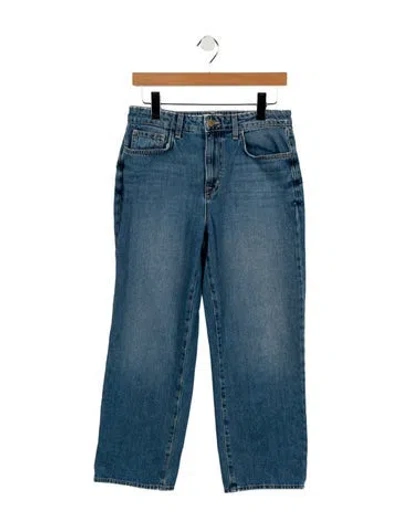 Pre-owned L'agence High-rise Straight Leg Jeans In Blue